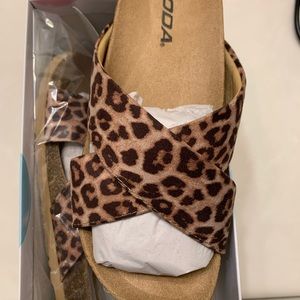Cheetah sandals